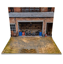 Model car display Background 1:24 scale Auto garage 1/24 Diorama model Miniature