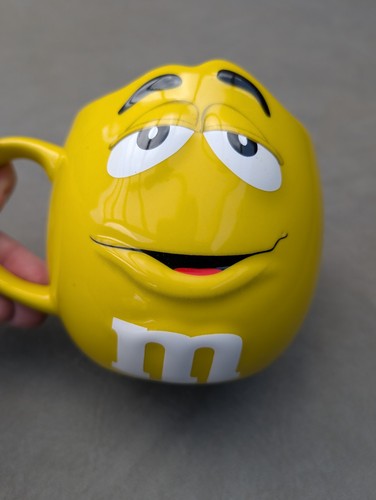 Large ceramic yellow - ceramic, m&m