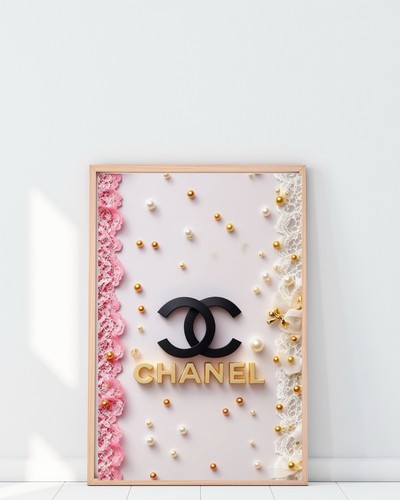 Chanel perfume bottle wall - chanel,