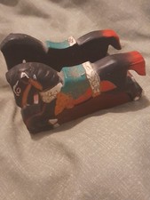 Vintage Wooden Horses Letter Rack Letter Holder - handmade