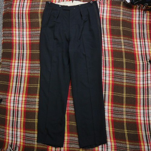 Vintage 50s black wool - black,