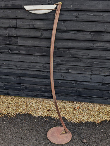 Vintage metal floor lamp with - vintage,