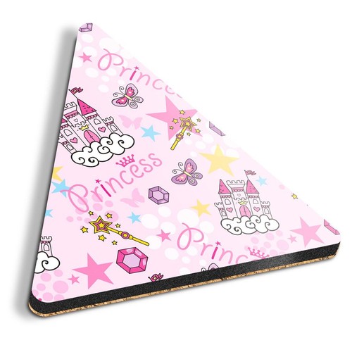 Triangle mdf coaster pink - triangle,