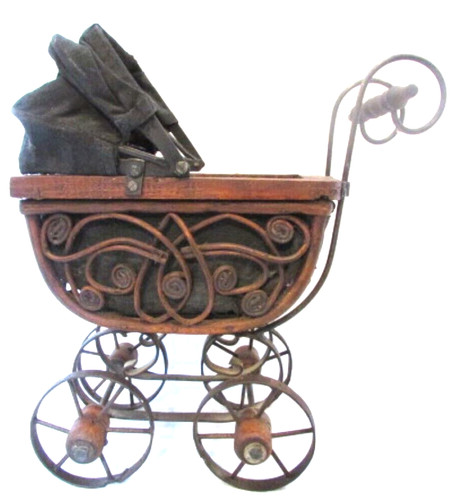 Victorian style doll pram - victorian,
