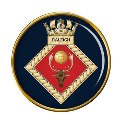 Hms raleigh royal navy pin - raleigh,,
