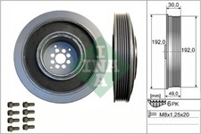BELT PULLEY SET CRANKSHAFT