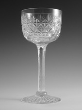 Thomas WEBB Crystal - WELLINGTON Cut - Hock Wine Glass / Glasses - 6 1/2" (1ST)