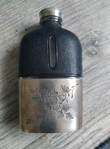 Antique hip flask james - antique,