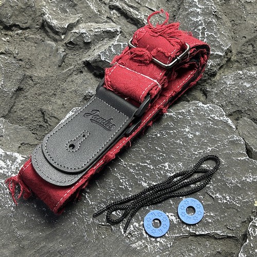 Guitar strap red gothpunk - strap,
