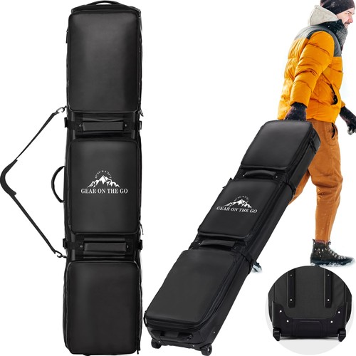 Tuyohw double rolling ski bag - double,