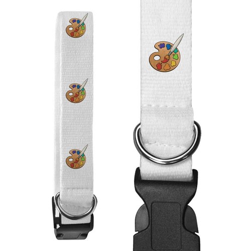 Artist palette dog collars - palette',