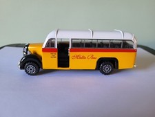 A CLASSIC DIECAST "MALTA BUS" MODEL: 5.5" LONG: VERY GOOD CONDITION