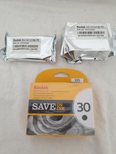 Kodak 2 x 30B Black + 1 x 30C Colour Genuine Original Printer Ink Cartridges