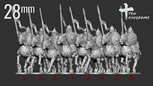 28mm turk arm spear - turk, horse