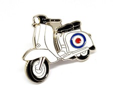 TaRa MOD Scooter Skinhead Reggae SKA RAF Lion Shield Vespa Daffodil Pin Badge