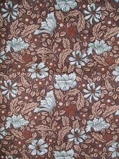 A CURTAIN VYMURA FABRIC HONEYSUCKLE BROWN COTTON 52" X 56" LONG FREE POST