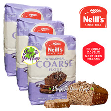 3 x Irish Neill's Wholemeal Coarse Flour 1.5kg From Ireland Gift Wheaten Bread☘️