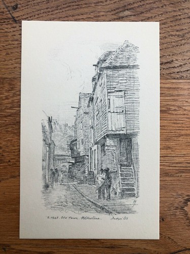 Vintage sketch postcard the - vintage,