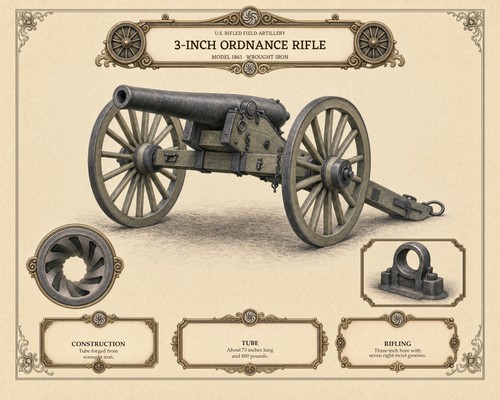 Inch ordnance rifle - u, 3-inch