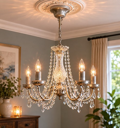 Vintage crystal effect arm - vintage,