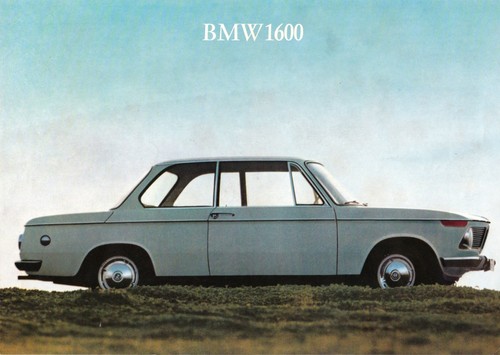 Vintage bmw 1600 poster - vintage,