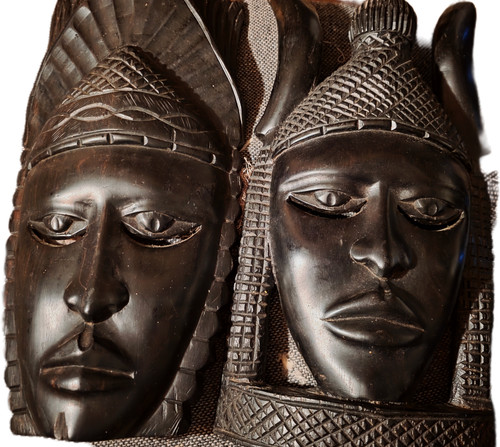 Pair african tribal hand - a,