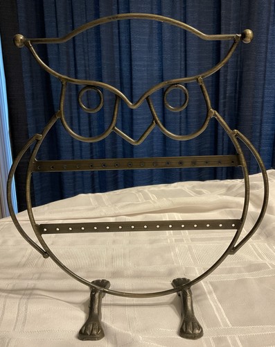 Owl earring organizer - earring, metal