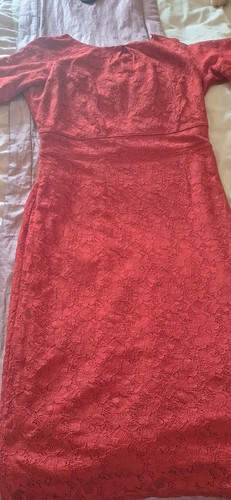 Lovely red lace dress - lovely,