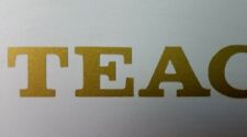 4 x vinyl stickers decals TEAC Gold reel 2 reel hi-fi car window wall art*