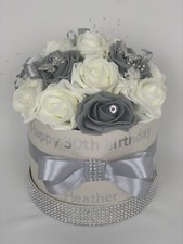  Artificial Flower Hat Box