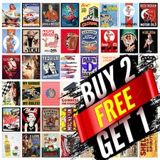 Metal Sign Plaque Tin Man Cave Home Bar Pub Garage Gift Aluminium Signs OM016