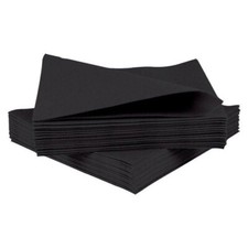 Black Disposable Napkins 40cm