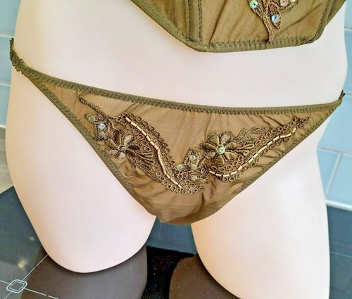 Janet reger london sheer olive - janet,