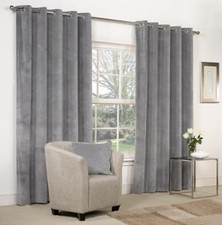 Metal Eyelet Ring Top VELVET Curtains  Door Curtains  Cushion Covers  5 COLOURS