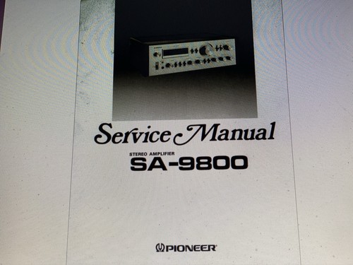 Pioneer 9800 service - pioneer,
