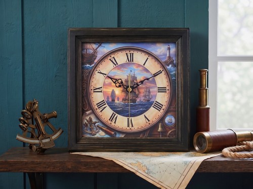 Sailing ship clock - sailing,