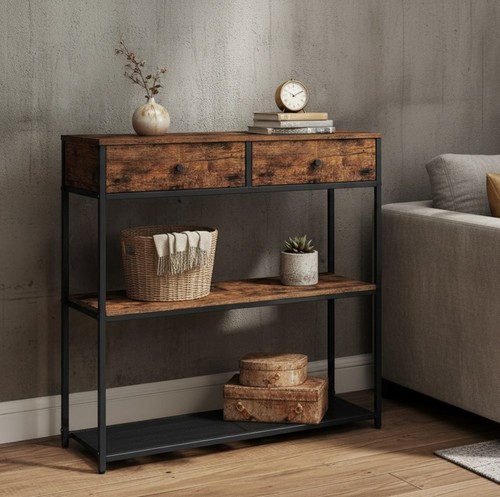 Vintage industrial console - vintage,
