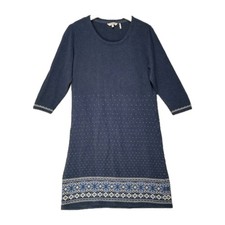 Fat Face navy jumper dress