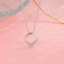 925 Sterling Silver Rhombic CZ