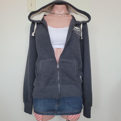 Roots grey fleece hooded zip - fleece,
