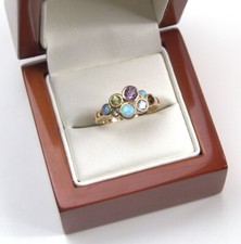 9ct Gold Multi Stone  Bubble
