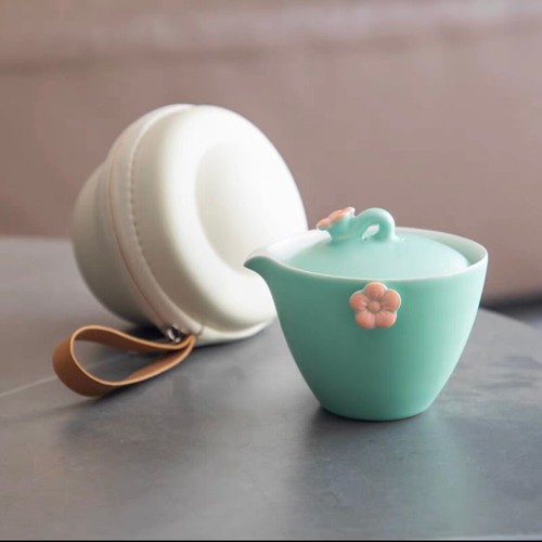 Chinese tea set with one - tea,