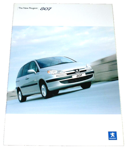 Peugeot 807 sales - uk, brochure