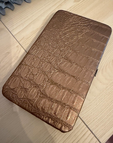 Brown crocodile print - crocodile,
