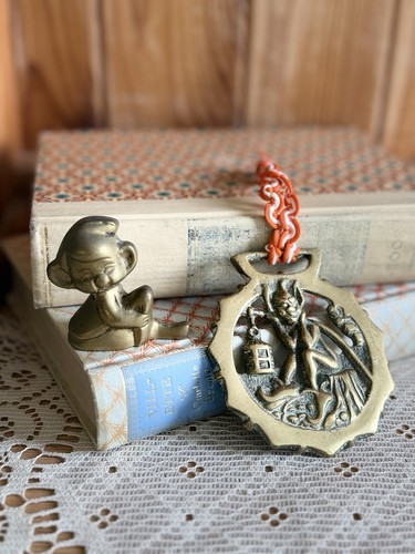 Vintage brass pixie - vintage, goblin