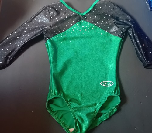 Girls leotard green - z,