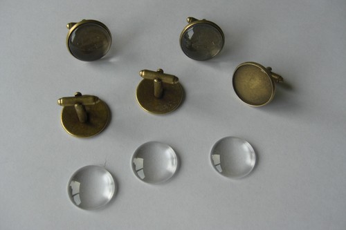 18mm antique bronze round - antique,