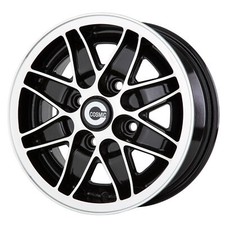 5.5"x13" JBW Cosmic Suzuki Carry `95+ 4x100 Black/highlight Alloy Wheels x4
