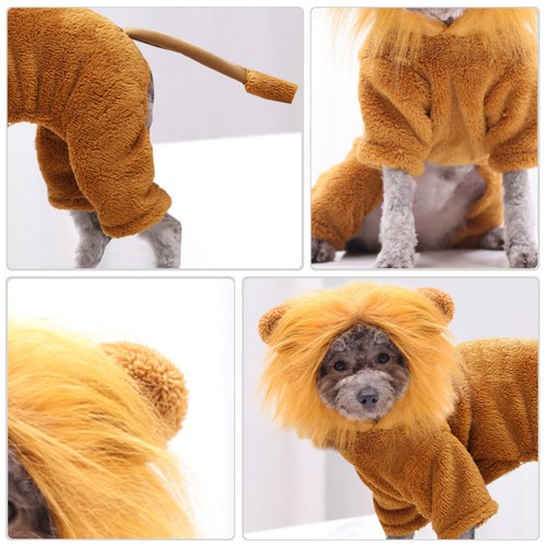 Funny lion costumes pet - lion,
