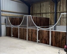 Internal Stables. Block of 2 Victorian curved fronted stables/partitions